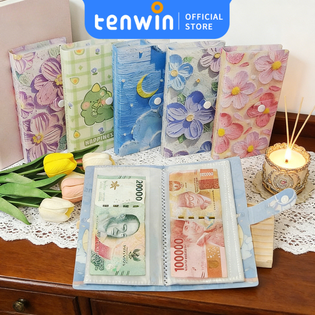 Binder Nabung 100 Slot Uang Kertas Cover Lucu Disiplin Keuangan Viral Anti Rusak Hadiah Edukatif Ana