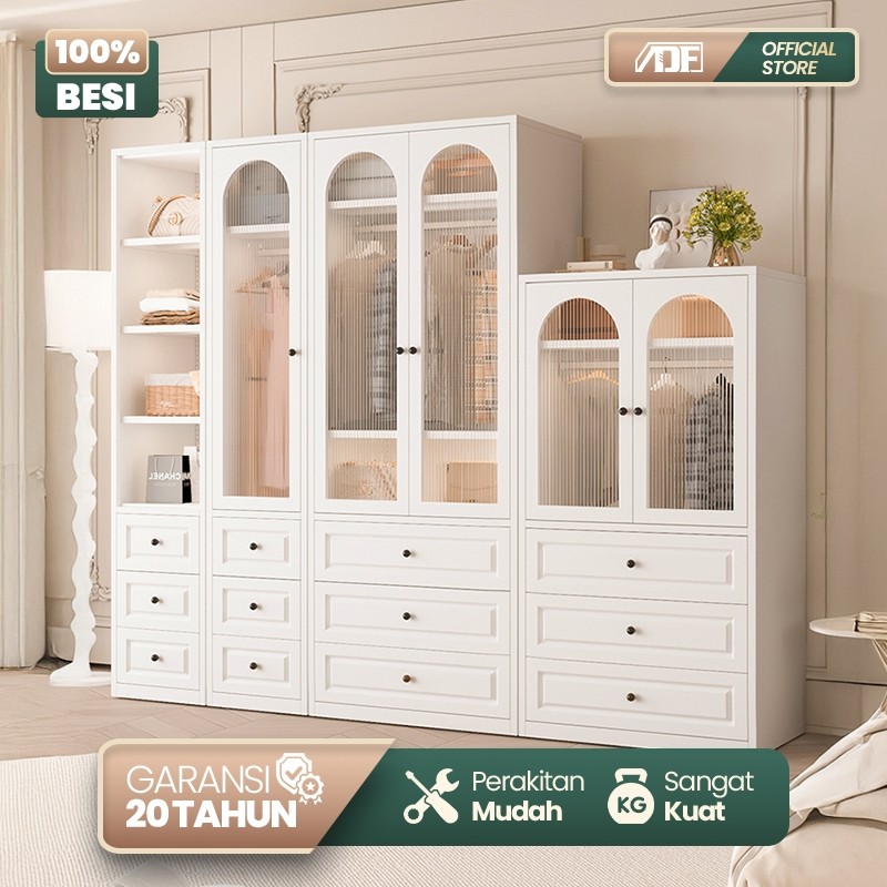 ADF Wardrobe Lemari Pakaian Lemari Besi Pakaian Lemari Gantungan Baju Lemari Baju Besi Minimalis