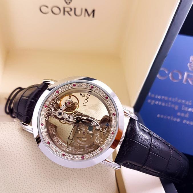 New Jam Tangan Pria Merk Corum Automatic 12609 Free Yes