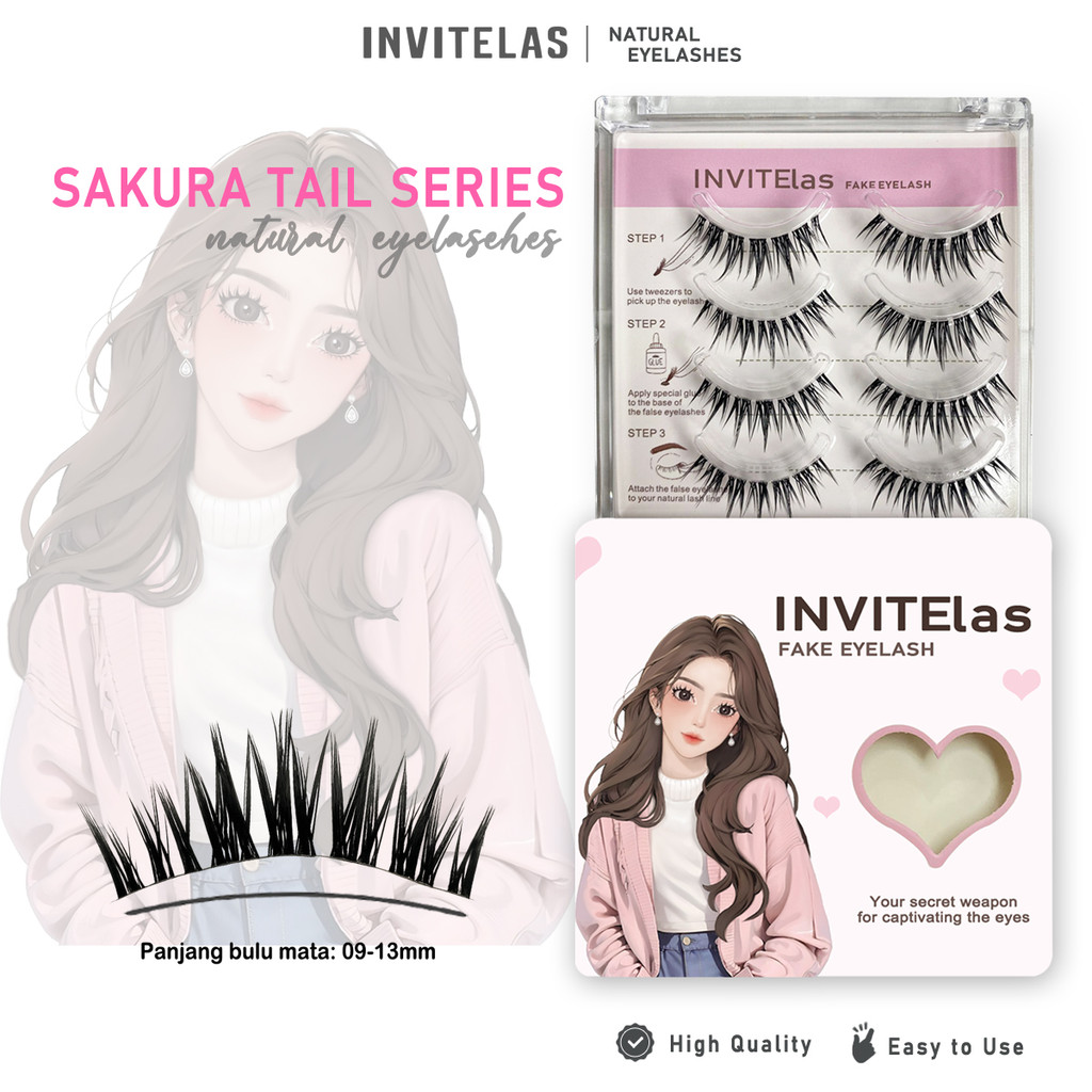 Extension Bulu Mata Palsu | Eyelash Extention | Eye Make Up | Douyin Lash Tanpa Pinset