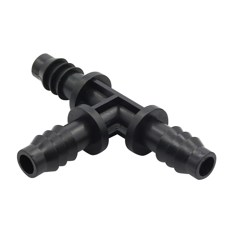 3/8 Inch Tee Barb Connector Garden Irrigation 8mm/11mm Hose Connector Automatic Irrigation Watering 