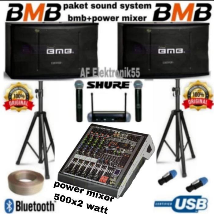 Paket Sound System BMB + Power Mixer Original