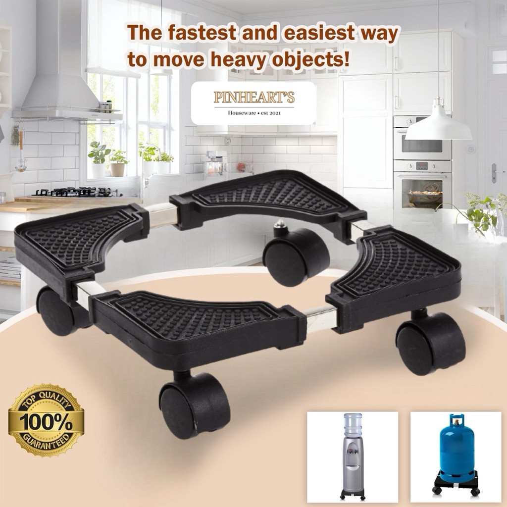 HSO - RAK RODA KULKAS / ALAS MESIN CUCI DAN ALAS KULKAS TAHAN KARAT DAPAT DISESUAIKAN / KAKI MESIN C