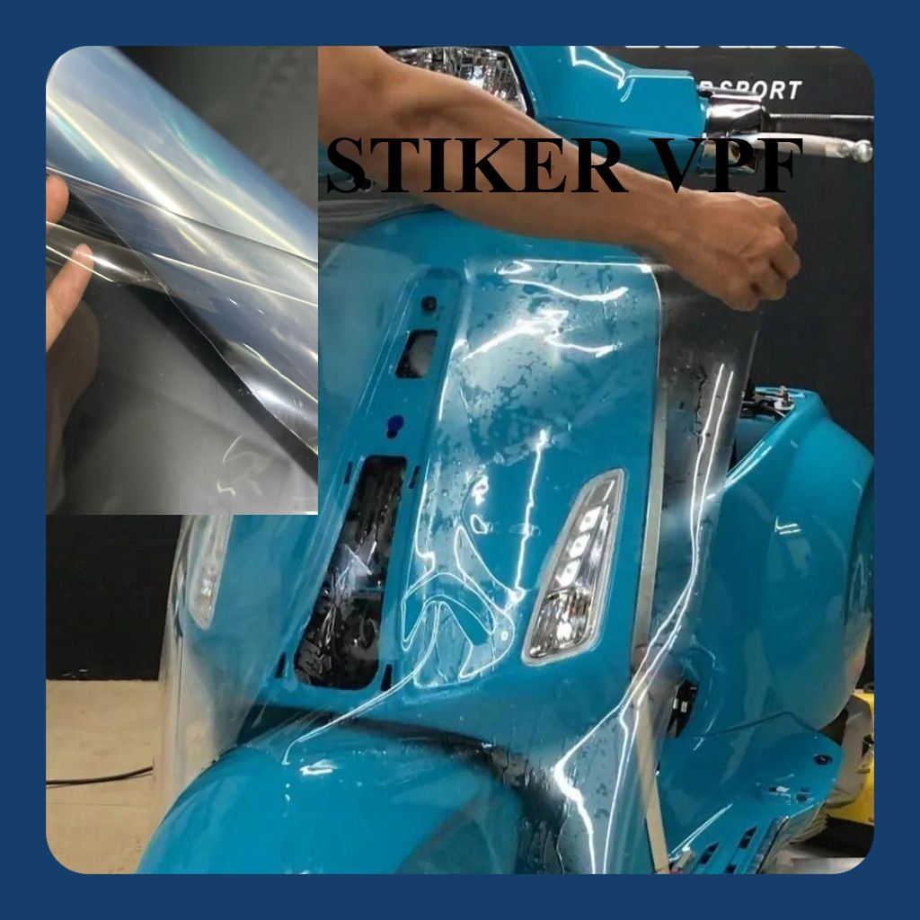 STIKER SKOTLET MOTOR VPF SUPER GLOSSY PELINDUNG BODY MOTOR SKOTLET TRANSPARAN VPF