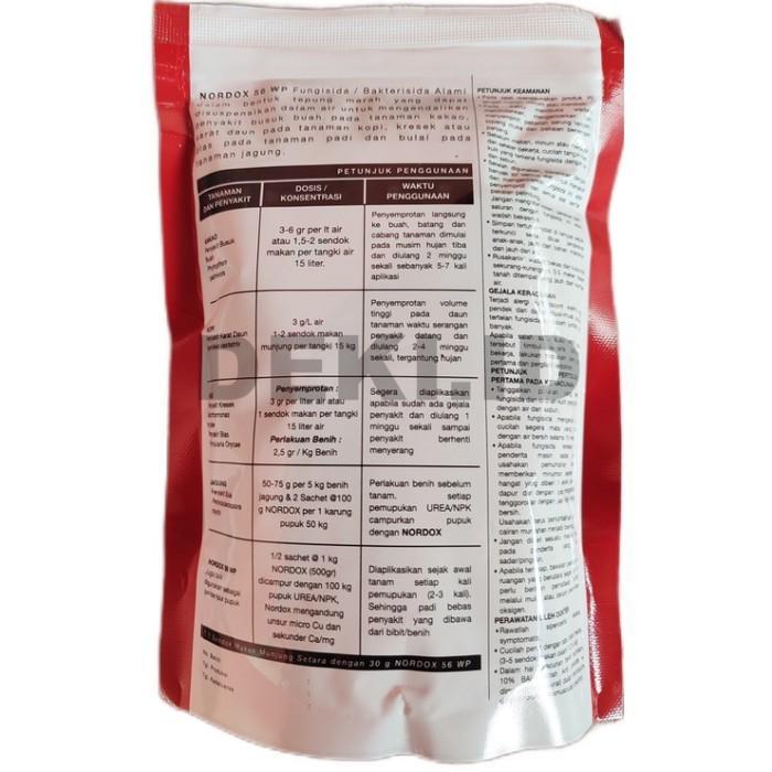 Nordox 56 WP 1 Kg Fungisida Bakterisida Organik Tembaga Oksida Deki
