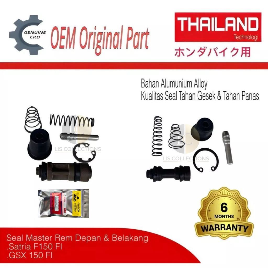 GENUINE Seal Master Rem Depan & Belakang GSX S150 Satria F150 FI GSX R150