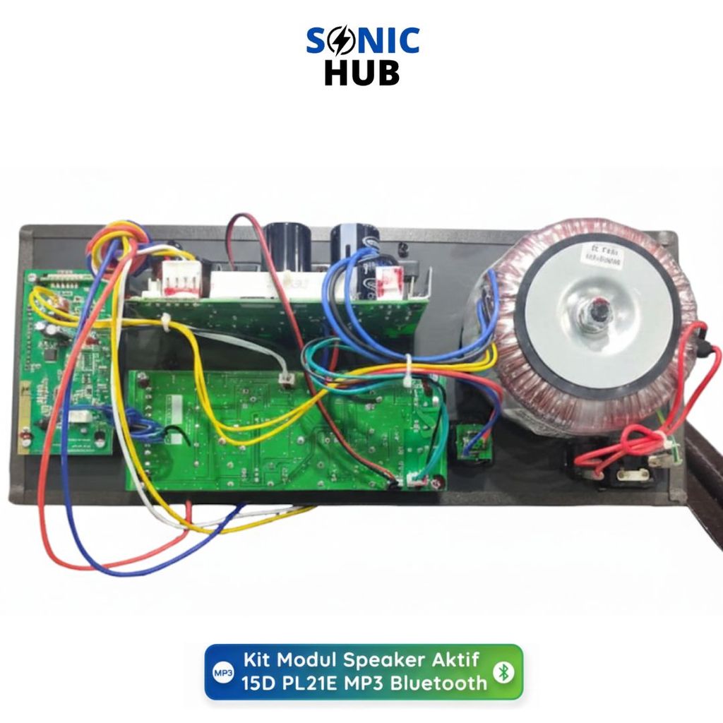 KIT MODUL SPEAKER AKTIF 15D PL21E MP3 BLUETOOTH + GRAPIC EQUALIZER 250 WATT