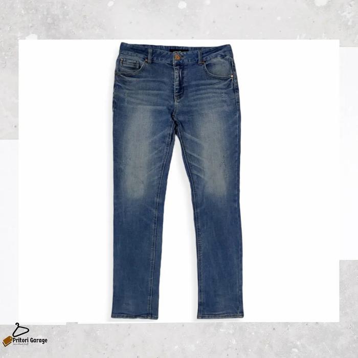 Soft Jeans Dry Denim Inner Wool Henus Edwin Slim Fit Blue Color 32-33