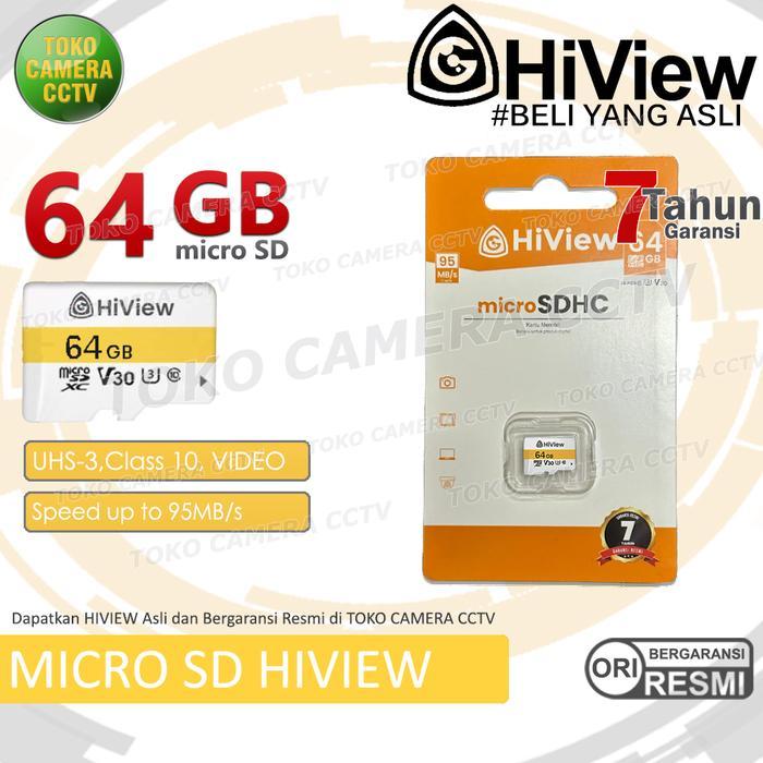 HIVIEW MICRO SD 64GB KARTU MEMORI 64 GB MEMORY CARD CLASS 10