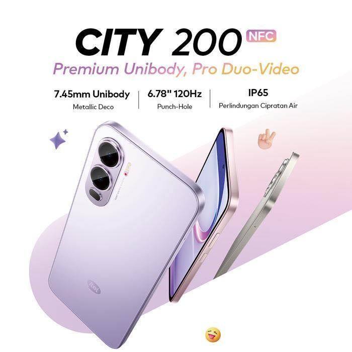 Itel City 200 4GB/128GB Garansi Resmi Itel Indonesia