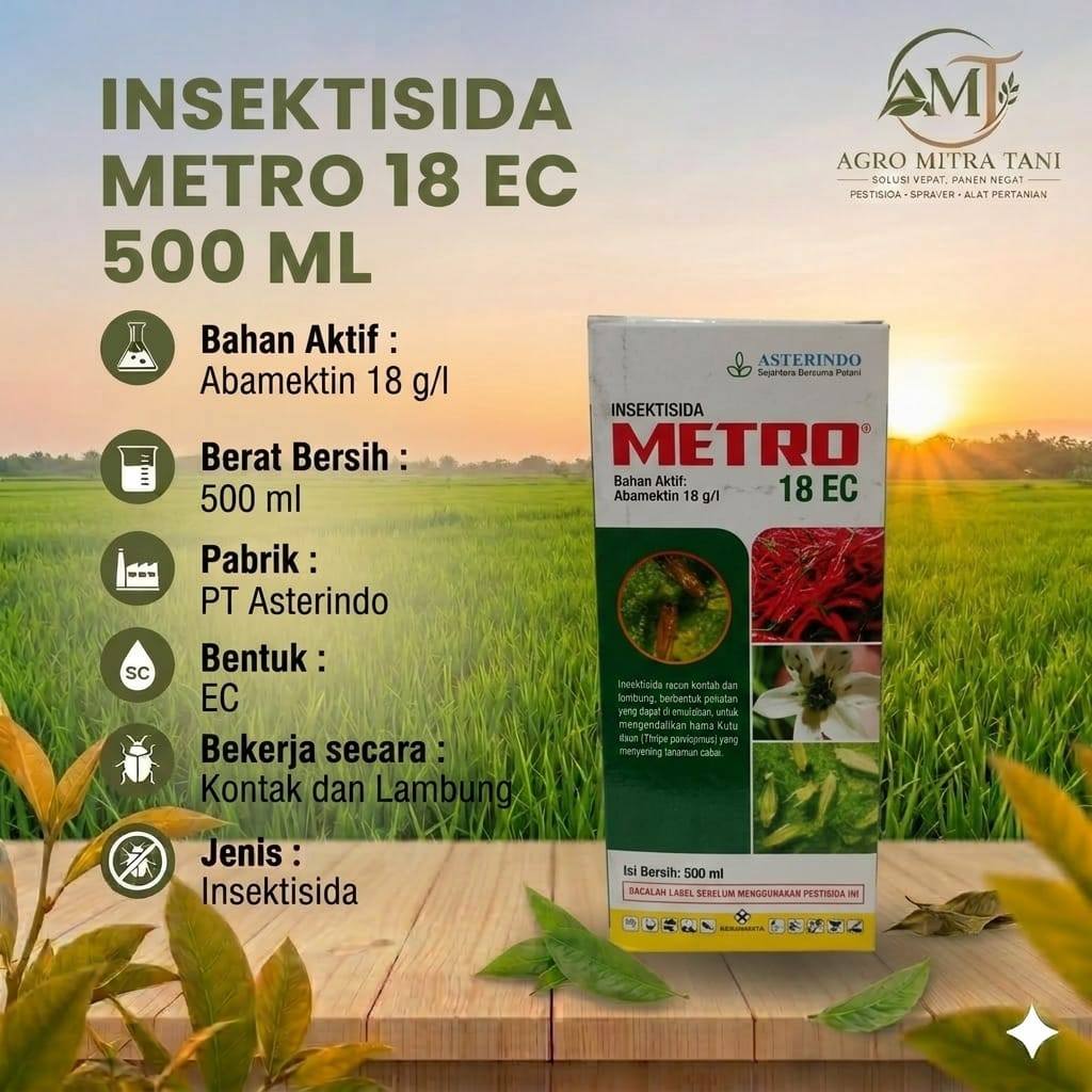 INSEKTISIDA METRO 18 EC 500 ML