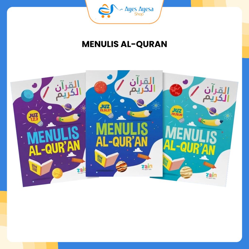 Alquran Tulis Mushaf tulis menulis Alquran belajar menulis hijaiyah arab 9 juz