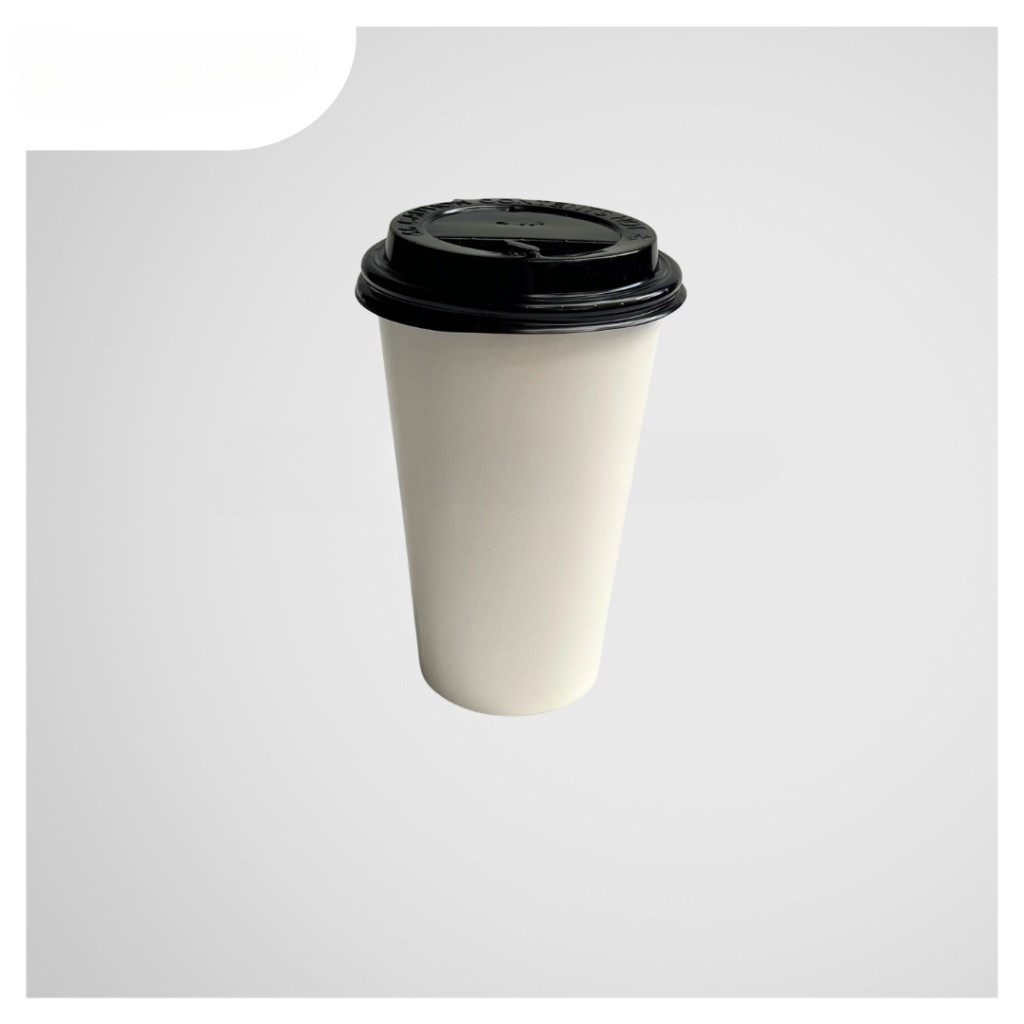 Paper Cup coffee / Gelas kopi polos 12oz
