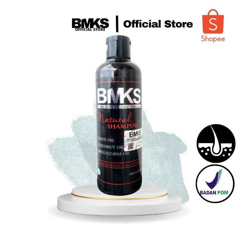 BMKS Shampo Paling Asli / Black Magic Shampo / Shampo Kemiri / Shampo Penumbuh Rambut / BMKS Sampo /