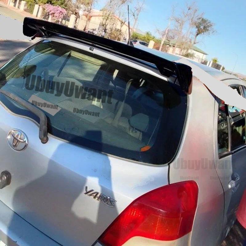 High Quality ABS Material Car Rear Wing Primer Color Rear Spoiler for Toyota Yaris Spoiler 2008-2013