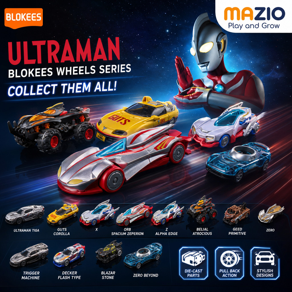 Blokees Wheels Ultraman C01 Ultraman Galaxy Power Model Kit Original Licensed