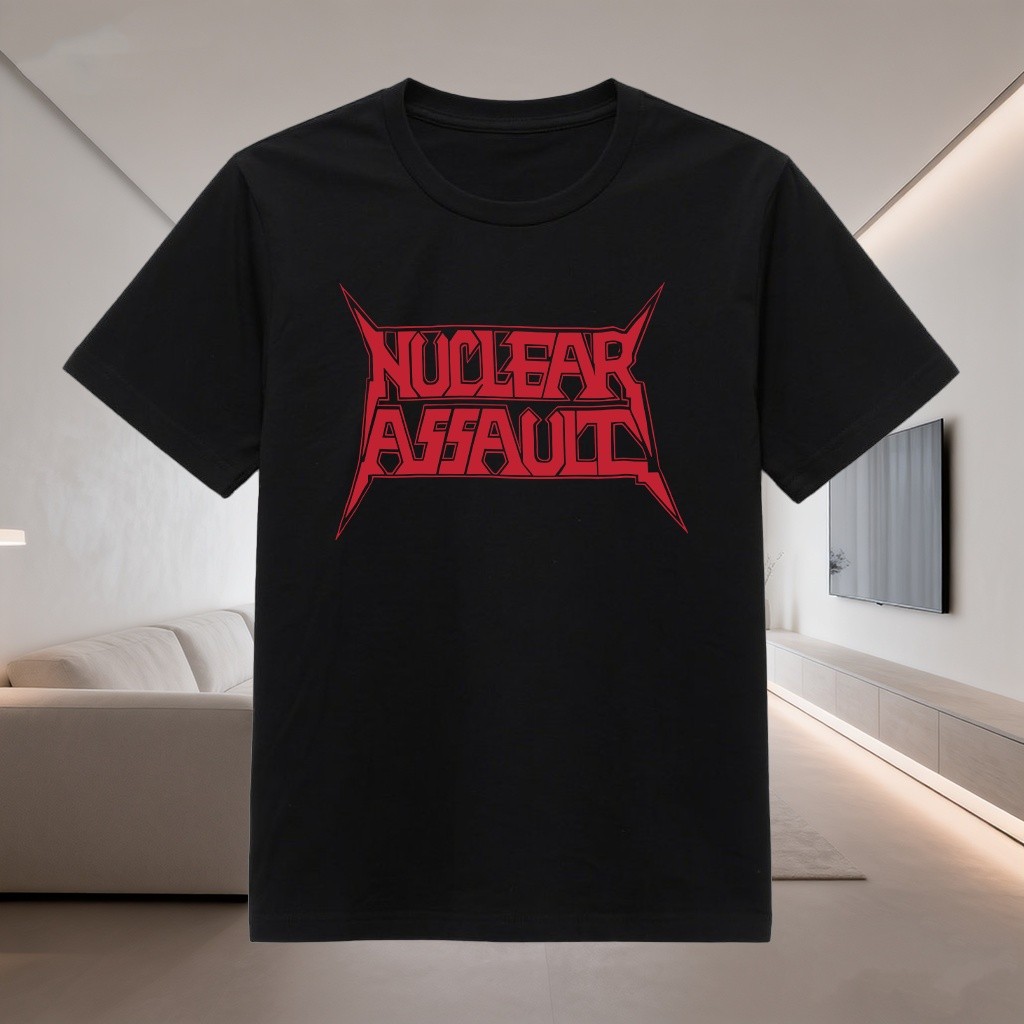 NUCLEAR ASSAULT Bayar di Tempat Kaos Distro 24s Combed Katun Larismania Longgar