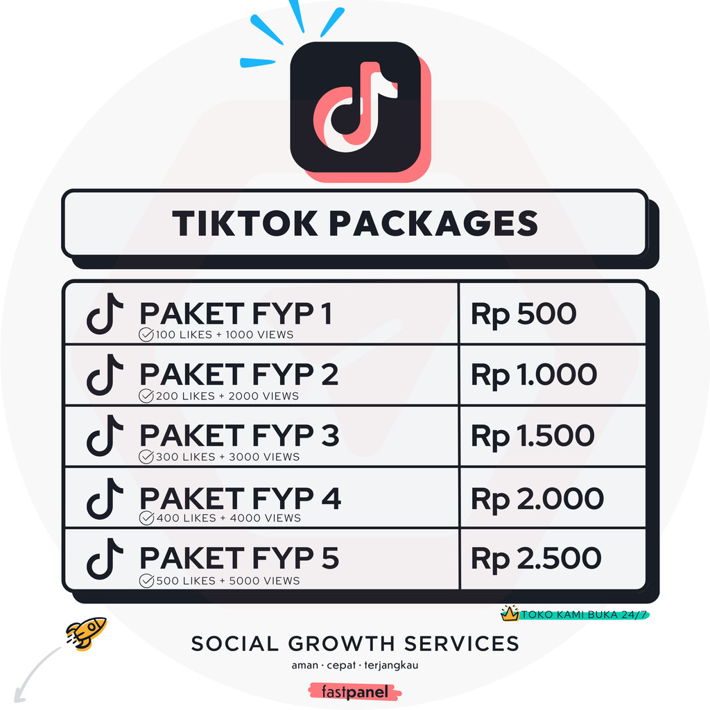 Paket Hemat TikTok Likes Bonus Views High Quality Beli Likes TikTok FYP & Viewers Permanen – Real Ak