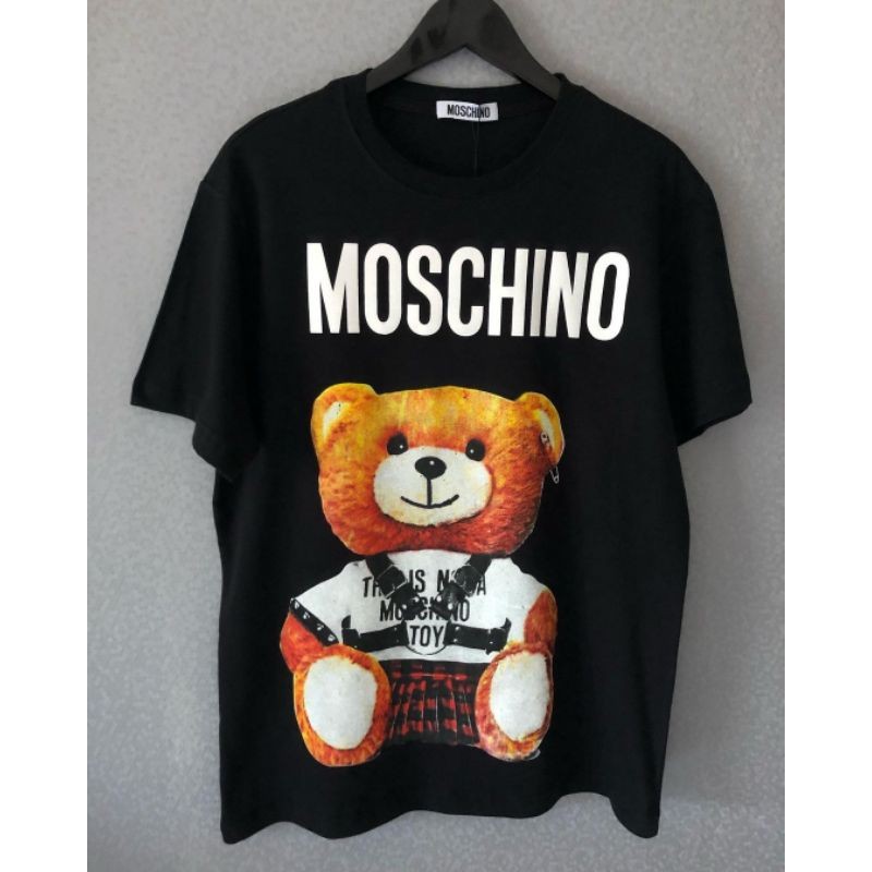 BAJU KAOS MOSCHINO T SHIRT PREMIUM MIRROR 1:1 LIKE ORIGINAL 1:1 UNISEX
