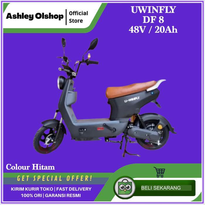 Sepeda Listrik Uwinfly DF8 Dragonfly 8 Baterai 48V/20Ah DF 8 [HITAM]