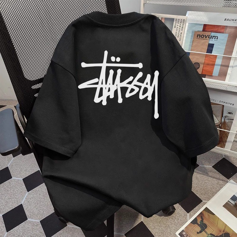 T-shirt Pria Distro Vintage Kekinian Stussy Cotton Combed KARMA