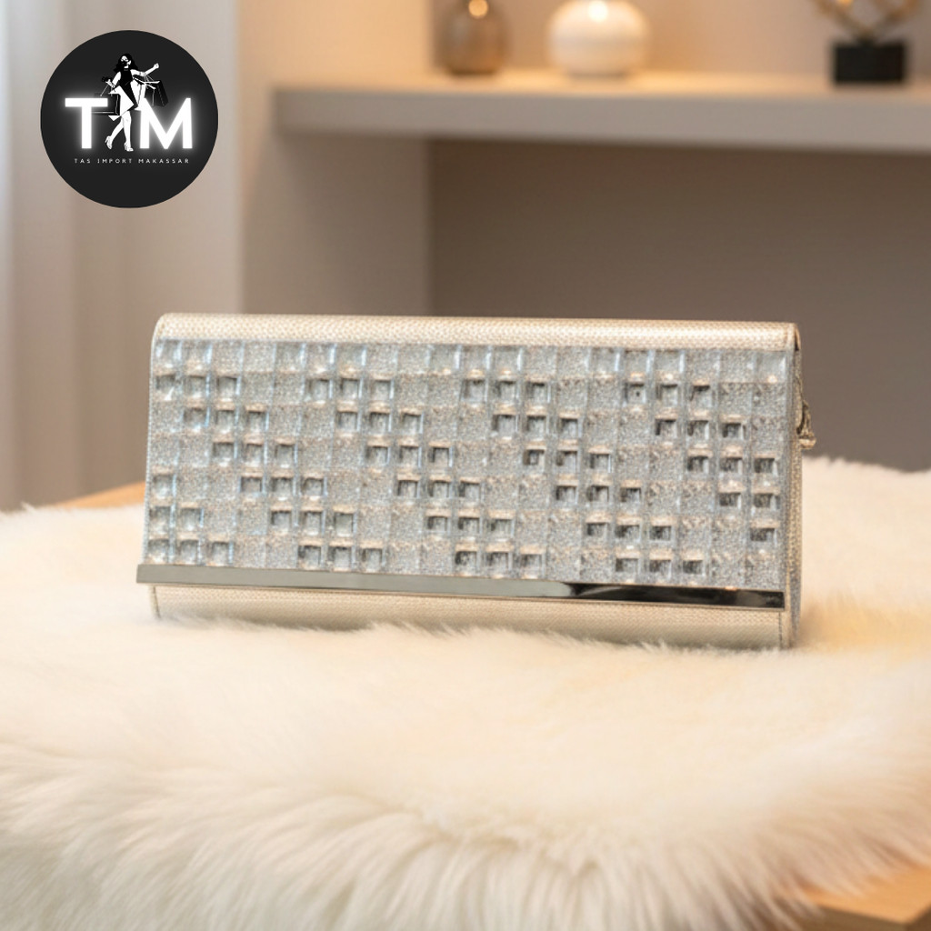 TAS PESTA 8832-23 TAS WANITA IMPORT / TAS SELEMPANG SLING BAG CLUTCH BAG / TAS PESTA IMPORT PREMIUM 