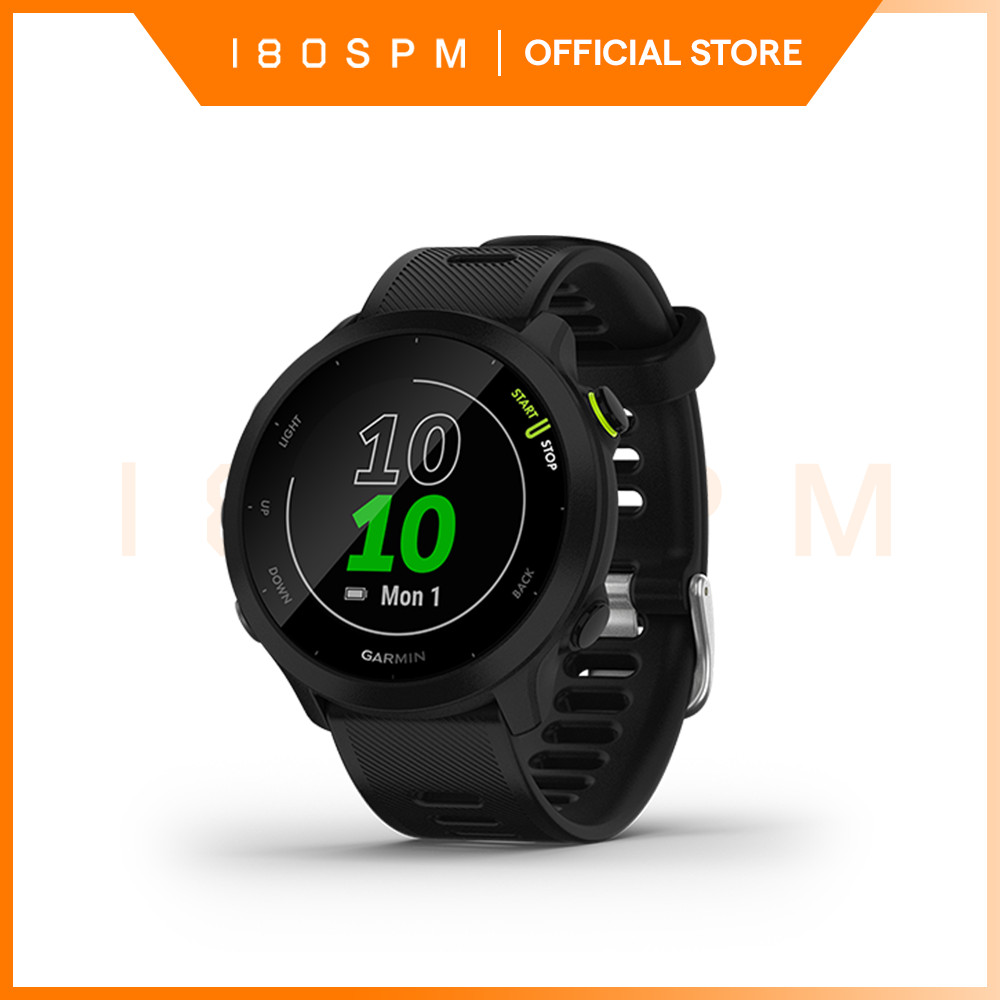GARMIN - Forerunner 55, Black - Jam Tangan Lari