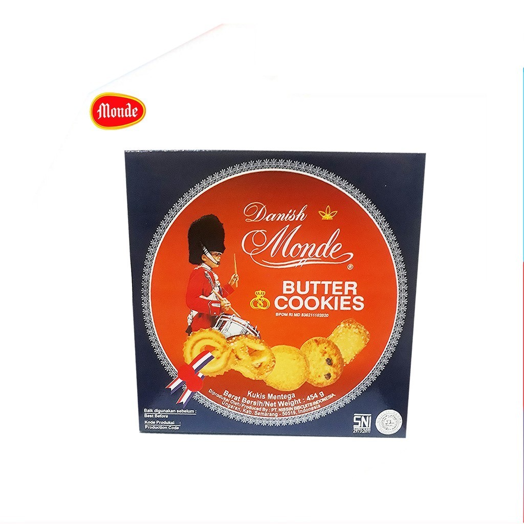 [UniGrosir] Danish Monde Butter Cookies 454 gr BIscuits TIN Kaleng Kecil
