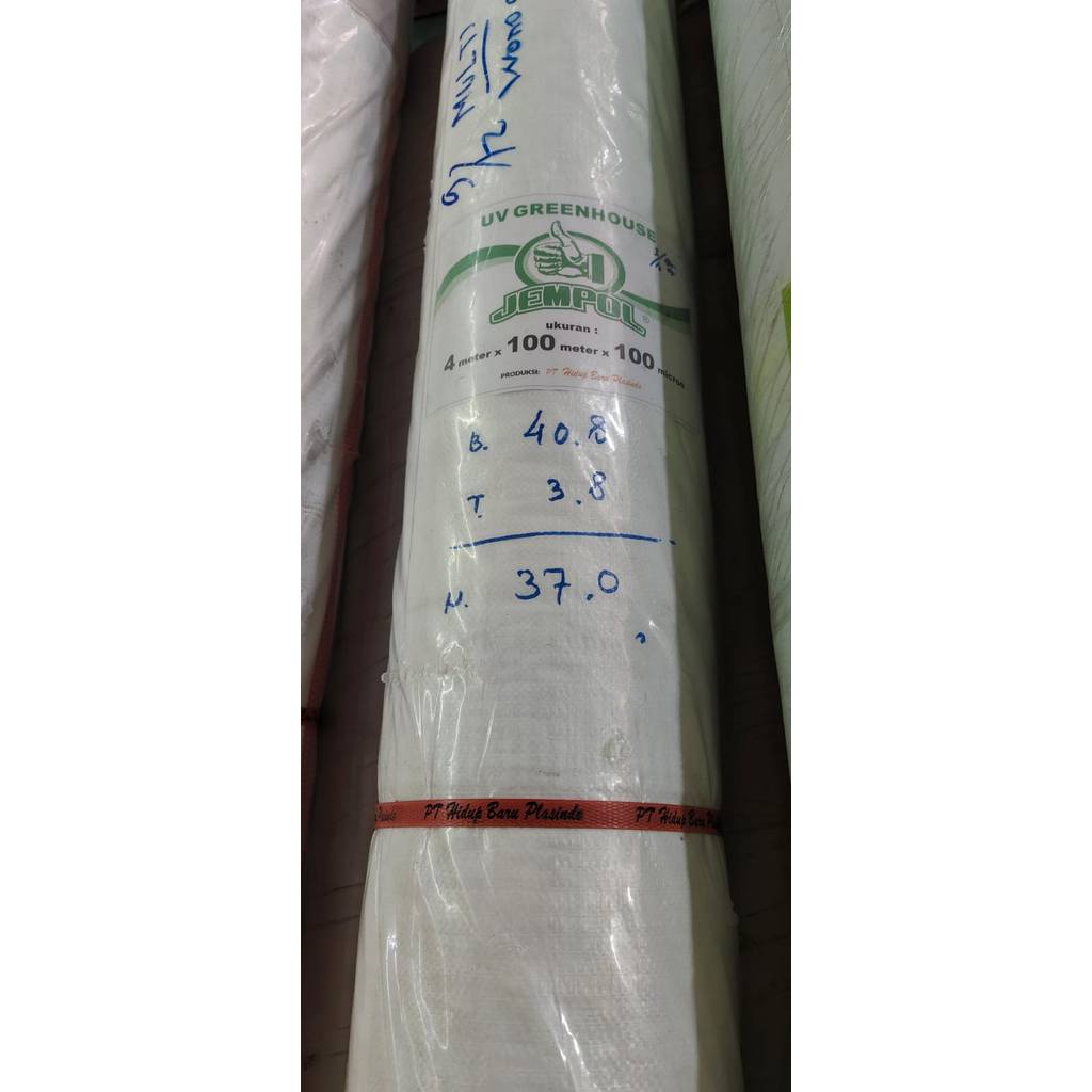 Plastik UV Sungkup Jempol Ukuran Lebar 4 Meter Panjang 100m