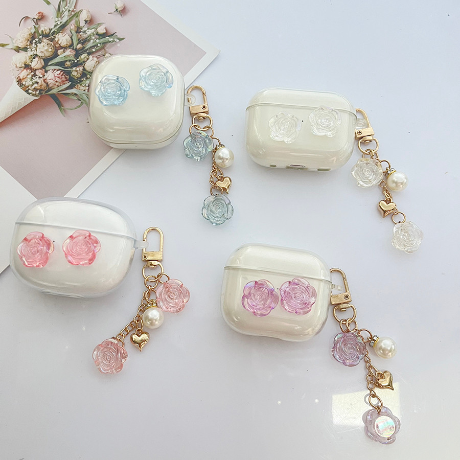 Flower Earphone Case for Realme Buds T310 T300 T110 T100 T01 Case Soft Silicone TPU Cover for Realme