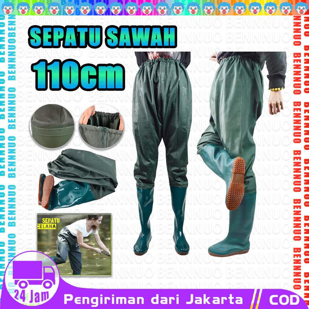 Boot Petani Sawah Panjang Sepatu Boots Petani 110Cm tani ternak anti keong kebun nelayan mancing mul
