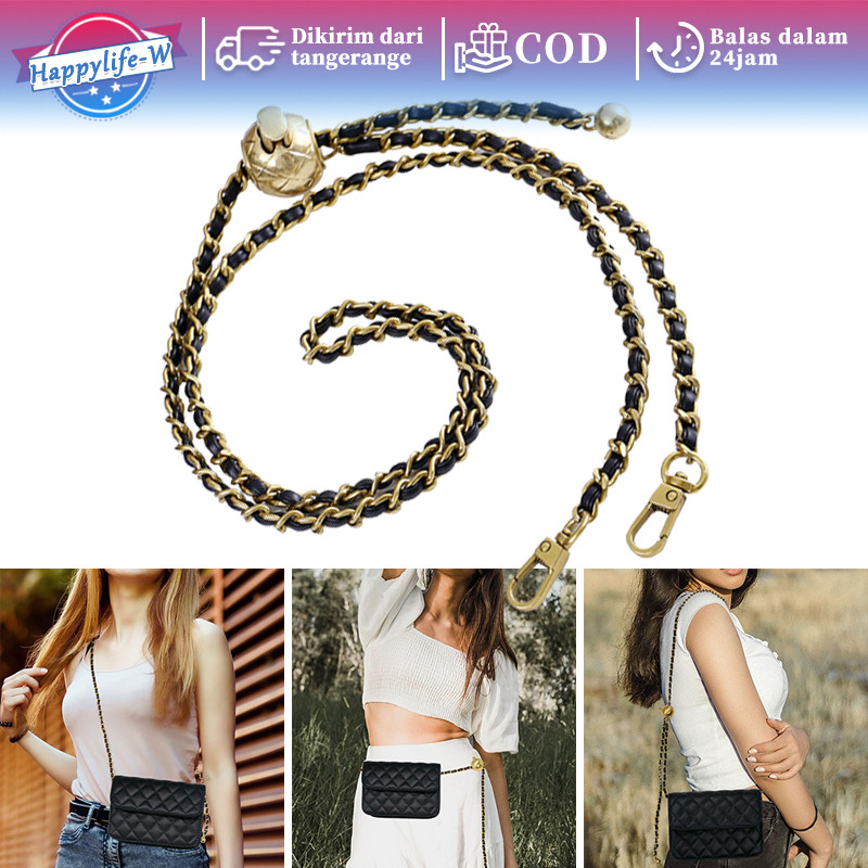 Bag Chain Adjustable Rantai Tas Alloy Aksesoris Tas Selempang Untuk Tas Tangan / Dompet