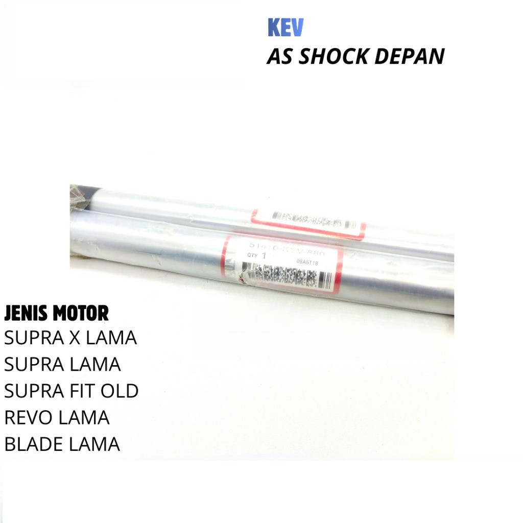 KEV AS SHOCK DEPAN HONDA SUPRA X / BATANG SHOCK DEPAN MOTOR REVO / INNER TUBE SHOCK DEPAN BLADE / SU