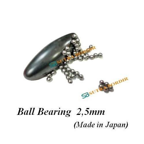 ball bearing 2,5mm bola bearing 2,5mm jepang PER BUNGKUS isi 10pcs mimis bearing 2,5mm japan linear 