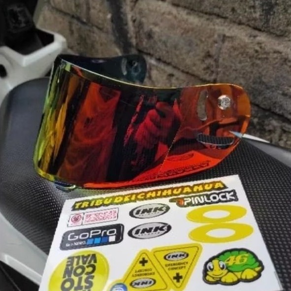 Kita|| Flat visor Helm ink max - kaca helm ink CL max - kaca flat visor pnp ink cl max  Iridium warn