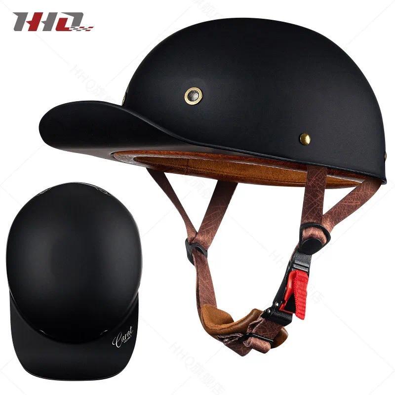 Retro helmet, bucket helmet, half helmet, motorcycle safety helmet for men, retro helmet for women, 