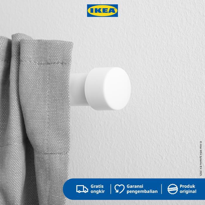 IKEA RAFFIG Finial Penutup Batang Gorden/Jendela Isi 2pcs