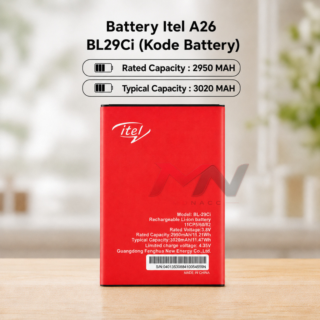Battery Itel A26 BL29CI | Baterai Itel A26