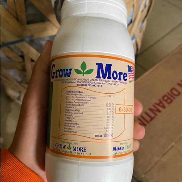 Alam|| Pupuk growmore 6 30 30 isi 454gram pupuk bunga dan buah