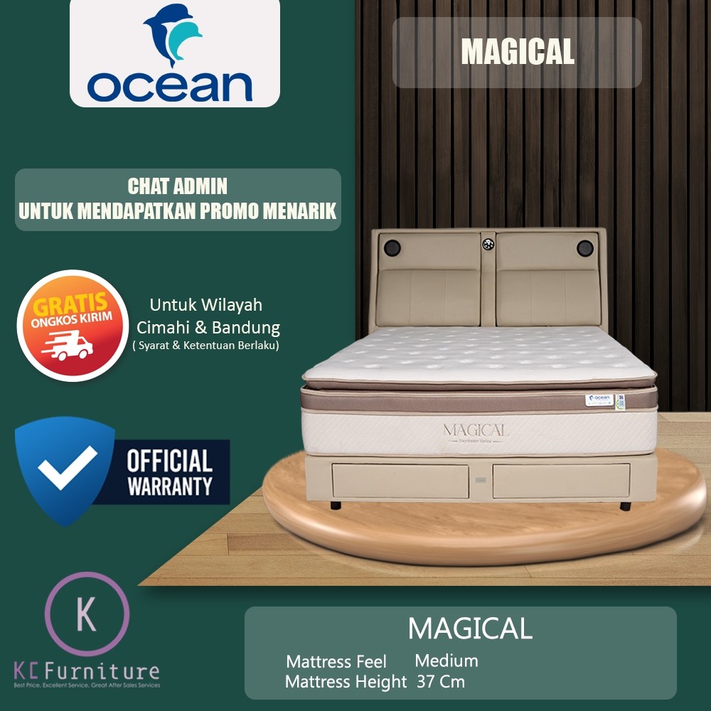 ( PROMO ) Kasur Springbed Ocean - Magical ( Full Set / Matrass Saja )