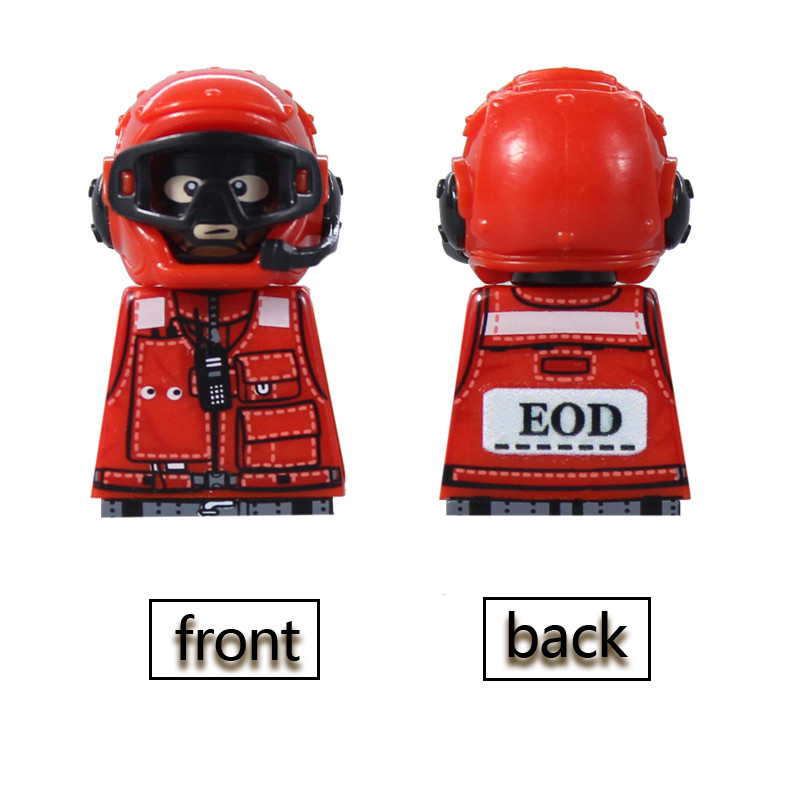 MOC Military soldiers Pilots Figures Building Blocks Aircraft Ship Accessories Helmet Gas Mask Armor