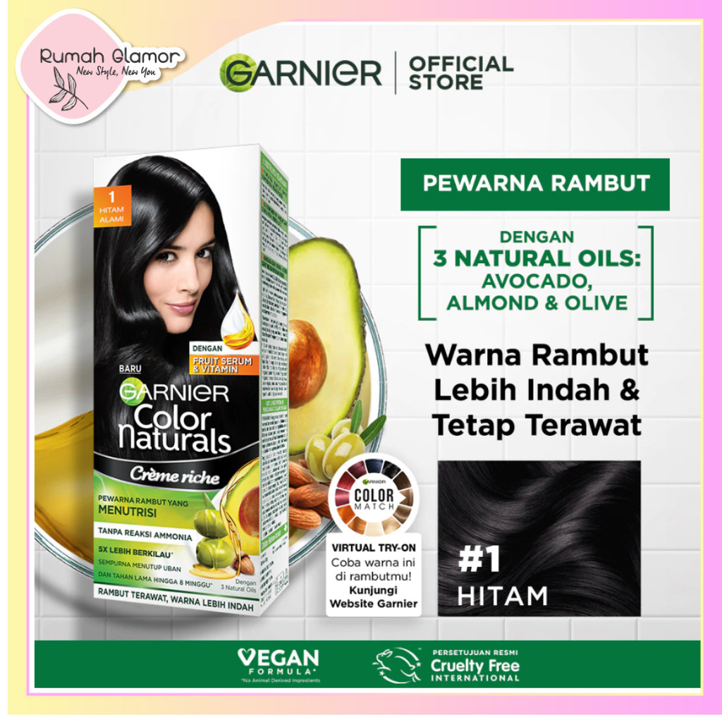 GARNIER Hair Colour Natural Color | Pewarna Rambut
