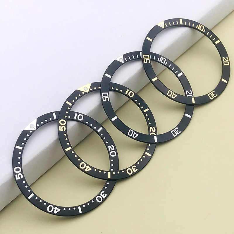 39mm Flat Bezel ert Seiko Turtle Aluminium Bezel Sub Ring Fits NH35 NH36 SKX 6105 6309 ving wat case
