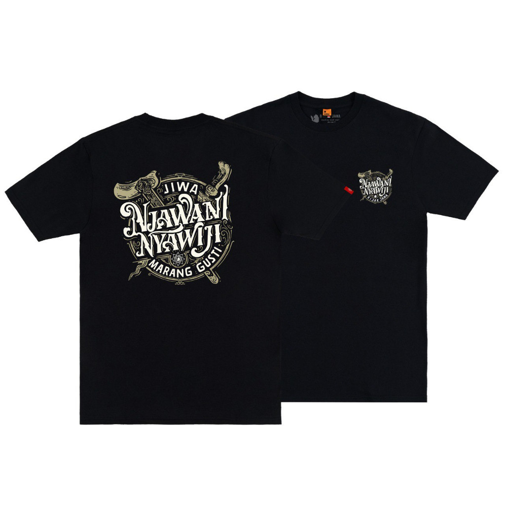 KAOS BIJAK JAWA JIWA NJAWANI NYAWIJI LENGAN PENDEK