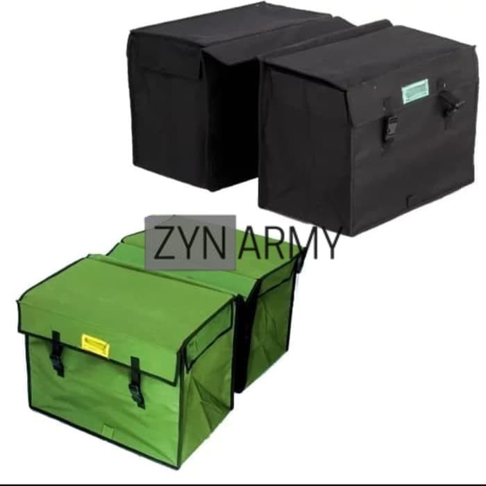 ZYN.ARMY OBROK KECIL OBROK RONJOT KECIL Terlaris BLACK Tas Pos Obrok Kurir Sales Anti Air Tas Motor 
