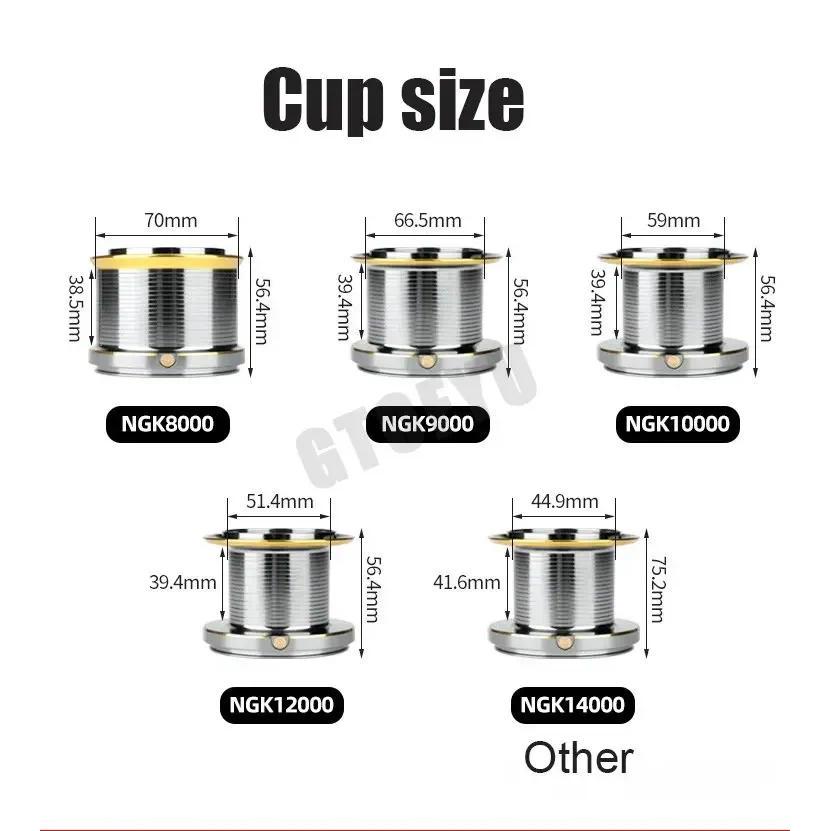 Spinning Fishing Reel 50kg Anchor 18 bearing 10000S 12000S 14000S Strong Spool Long Casting Sea Fish