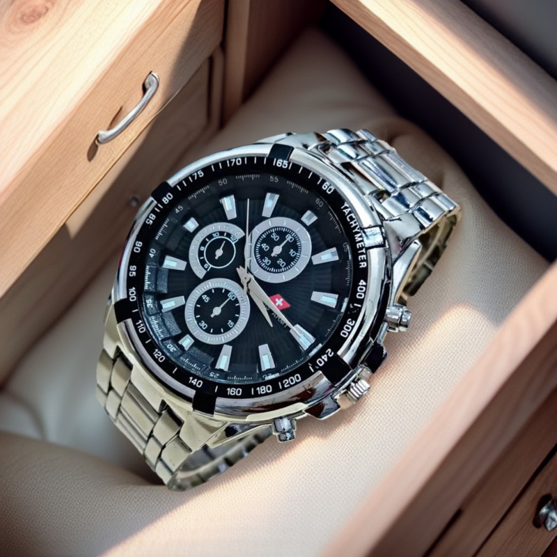 Jam Tangan Pria Swiss Army Rantai Stainles Terbaru