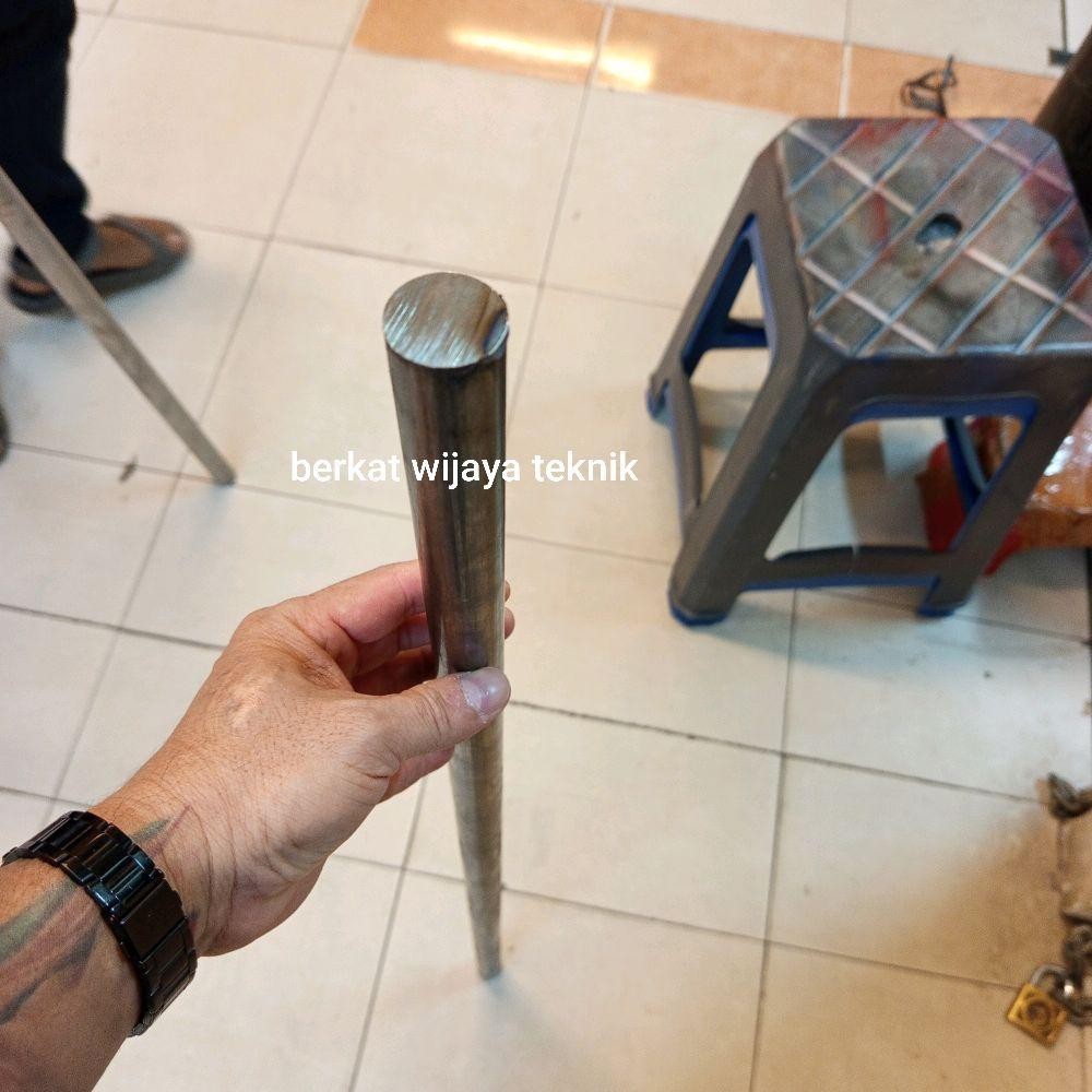 as besi 2,5" inch panjang 100cm / 1 meter 2-1/2 inch