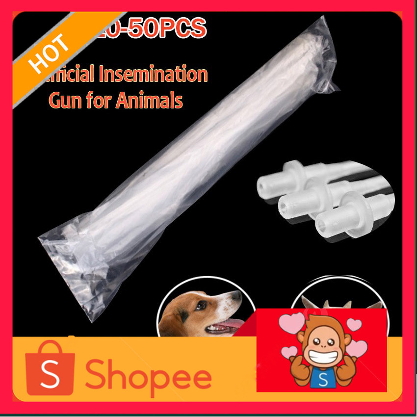 10Pcs Plastik Sheet untuk inseminasi buatan Hewan Anjing Kucing Sapi Dll Selang kawin suntik