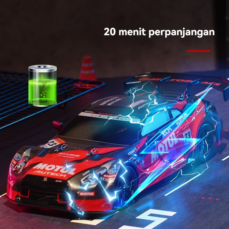 READY Model Mainan Mobil Rc Drift Drift Lighting Anti Tabrakan Rc Drift Offroad Mini 4WD